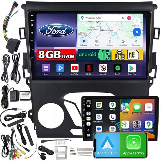 Radio samochodowe ncs zq9 ford mondeo mk5 2013-2018 android 8gb lte NCS