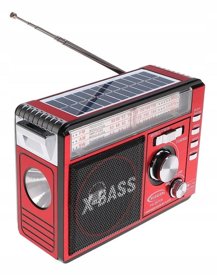 Radio Solarne Głośnik Latarka MP3 USB Solar 9893 Inna marka