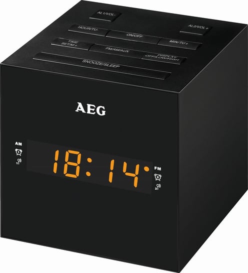 Radiobudzik AEG MRC 4150, czarny AEG
