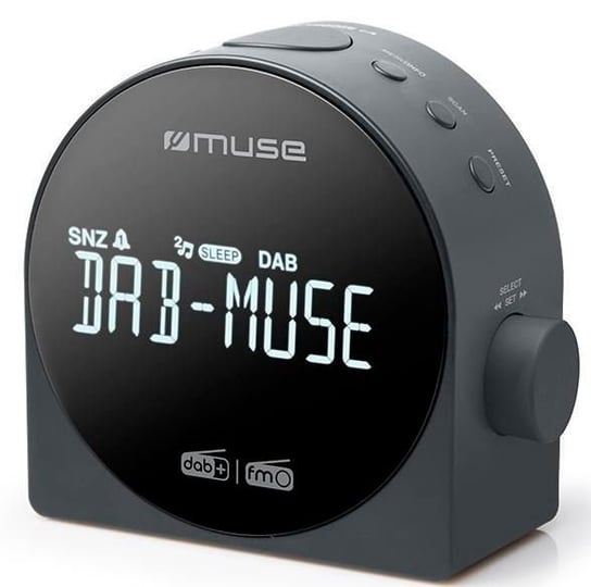 RADIOBUDZIK MUSE M-185 CDB czarny podwójny alarm Muse