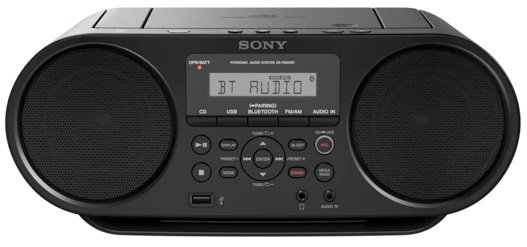 Radioodtwarzacz SONY ZS-RS60BT, Bluetooth, Czarny Sony