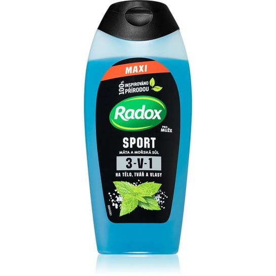 Radox Sport Mint & Sea Salt energetyzujący żel pod prysznic dla mężczyzn 400 ml Radox