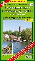 Radwander- und Wanderkarte Feldberger Seen, Fürstenberg, Lychen und Umgebung 1 : 50 000 Barthel, Barthel Andreas Verlag