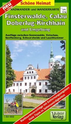 Radwander- und Wanderkarte Finsterwalde, Calau, Doberlug-Kirchhain und Umgebung 1:50 000 Barthel, Barthel Andreas Verlag