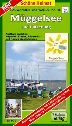 Radwander- und Wanderkarte Müggelsee und Umgebung 1 : 35 000 Barthel, Barthel Andreas Verlag