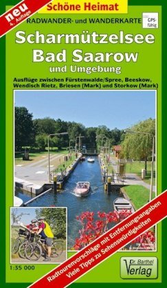 Radwander- und Wanderkarte Scharmützelsee, Bad Saarow und Umgebung 1 : 35 000 Barthel, Barthel Andreas Verlag