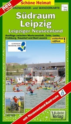 Radwander- und Wanderkarte Südraum Leipzig 1 : 50 000 Barthel, Barthel Andreas Verlag