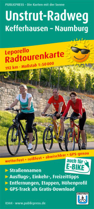 Radwanderkarte Unstrut-Radweg 1 : 50 000 Publicpress