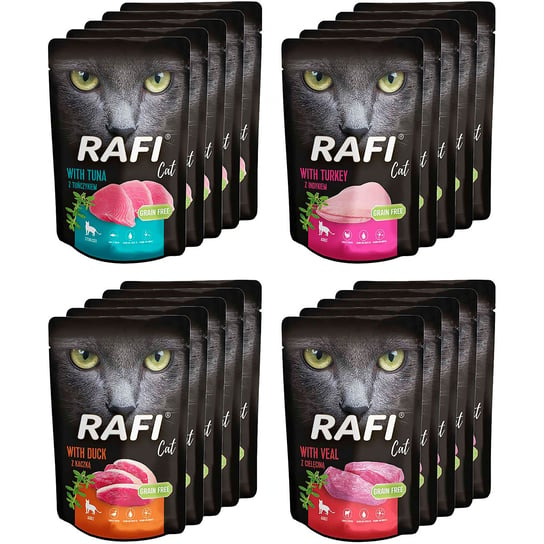 Rafi CAT Karma dla kota mix saszetka 20X100g Karma bez zbóż dla kota Rafi