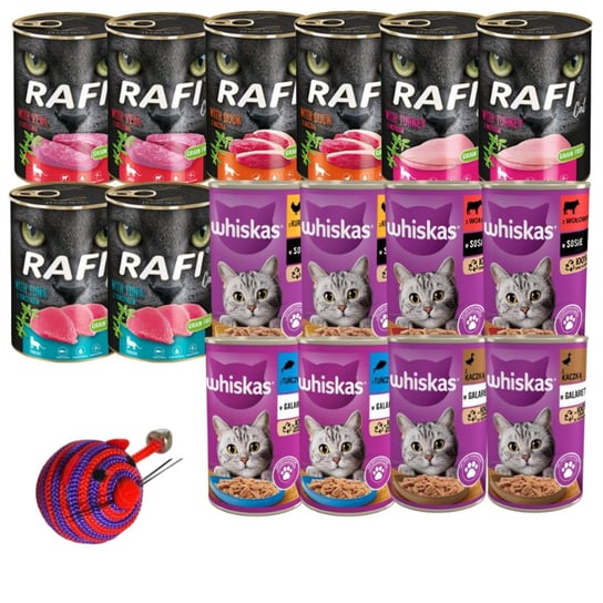 Rafi Whiskas mix smaków 16x400g+zabawka Whiskas