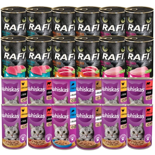 Rafi Whiskas mix smaków 24x400g Rafi
