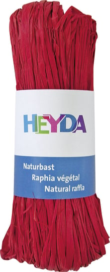 Rafia naturalna, czerwona, 50 g Heyda