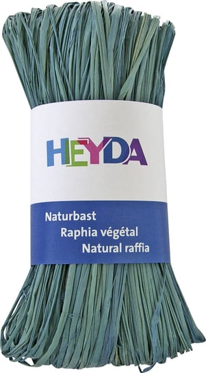 Rafia naturalna, niebieski pastel, 50 g Heyda