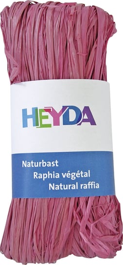 Rafia naturalna, różowa, 50 g Heyda
