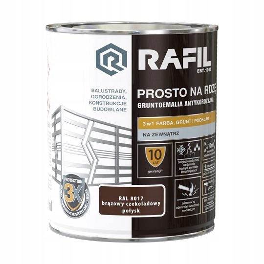 RAFIL PROSTO NA RDZĘ 2,5L GRAFITOWY RAL7024 MAT Rafil