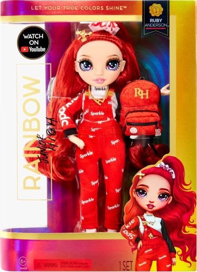Rainbow High Junior High Fashion Doll - Ruby Anderson (Red) Rainbow High