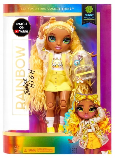 Rainbow High Junior High Fashion Doll - Sunny Madison (Yellow) Rainbow High