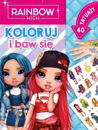 Rainbow High. Koloruj i baw się. 40 tatuaży Kiersnowska Monika