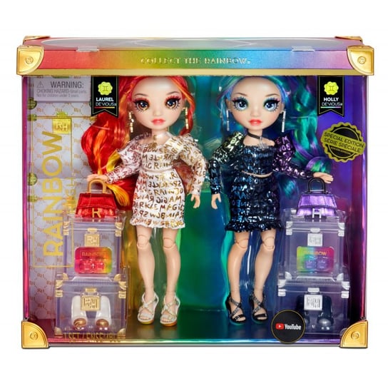 Rainbow High, laleczki Twins – Laurel & Holly De’Vious Rainbow High