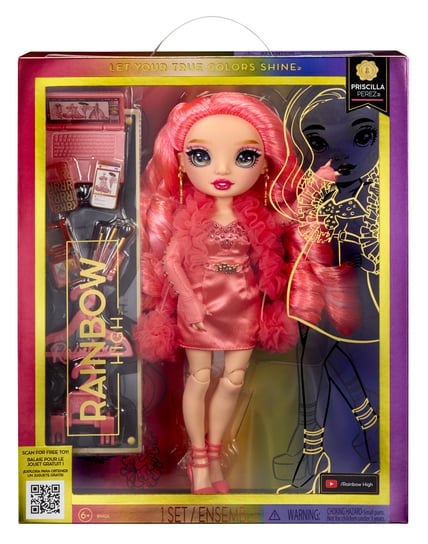 Rainbow High, S23 Fashion Doll, Priscilla (Pink) Rainbow High