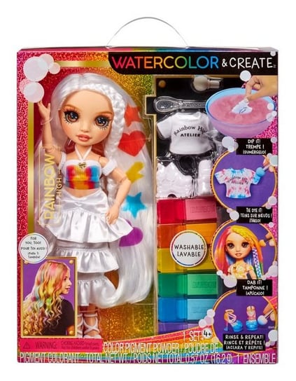 Rainbow High WaterColor & Create NEW Theme Dolls- brown eyes Rainbow High