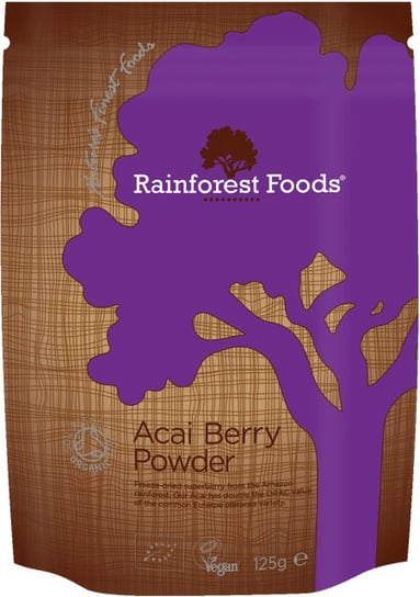 Rainforest Foods, EKO Acai Berry Powder, 125 g Inna marka