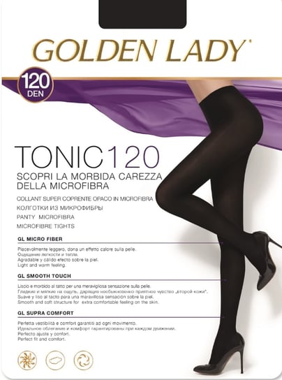 RAJSTOPY GOLDEN LADY TONIC 120 (kolor Nero, rozmiar 3) Inna marka