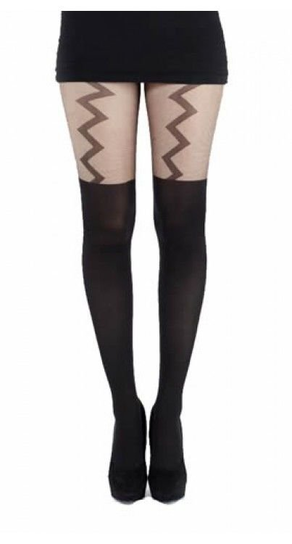 rajstopy LIGHTNING SUSPENDER, czarne Inna marka