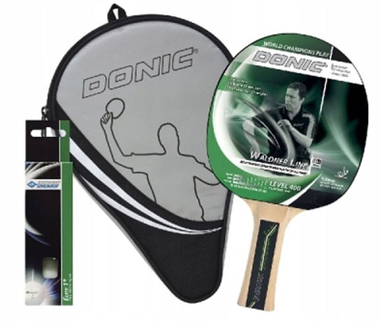 Rakietka DONIC +pokrowiec +piłeczki tenis stołowy DONIC