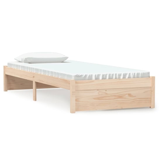 Rama łóżka, 75x190 cm, 2FT6, pojedyncza mała, drew vidaXL