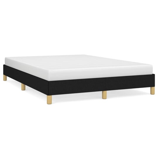Rama łóżka aksamitna 203x163x25 cm, czarna / AAALOE Inna marka