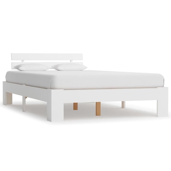 Rama łóżka biała, bez materaca, 120x200 vidaXL