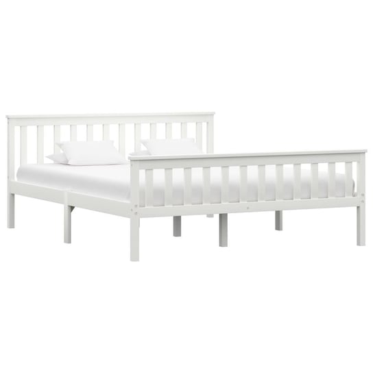 Rama łóżka biała, bez materaca, 160x200 vidaXL