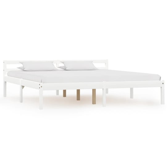 Rama łóżka biała, bez materaca, 180x200 vidaXL