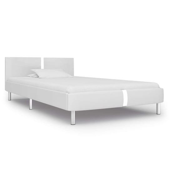 Rama łóżka biała, bez materaca, 90x200 vidaXL
