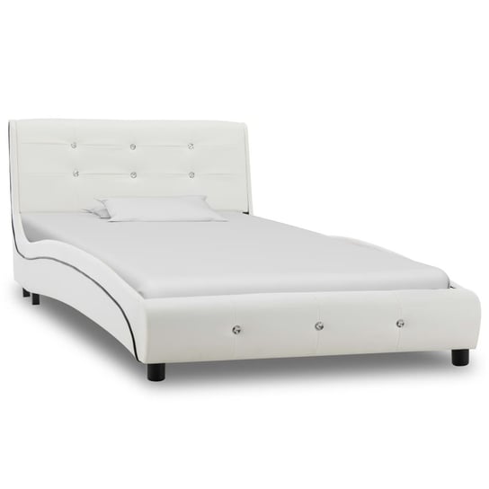 Rama łóżka biała, bez materaca, 90x200 vidaXL