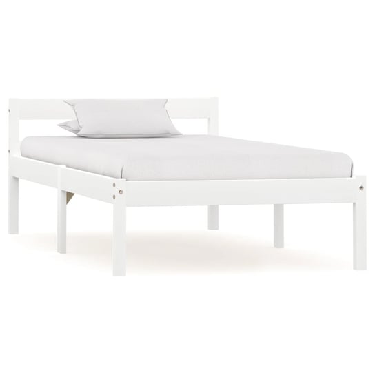 Rama łóżka biała, bez materaca, bez materaca, 100x200 vidaXL
