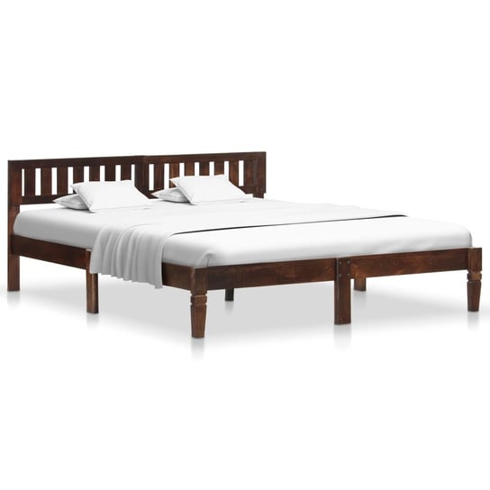 Rama łóżka brązowa, z litego drewna mango, bez materaca, 160x200 vidaXL