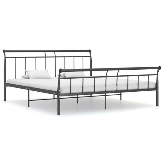 Rama łóżka czarna, metalowa, 160x200 vidaXL