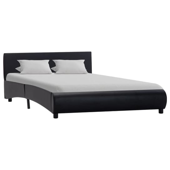 Rama łóżka czarna, sztuczna skóra, bez materaca, 120x200 vidaXL