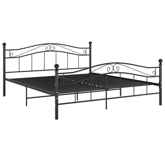 Rama łóżka, czarna, vidaXL, metalowa, 180x200 cm vidaXL