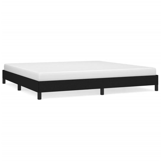 Rama łóżka, czarny, 203x203x25 cm, aksamit Inna marka