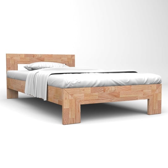 Rama łóżka dębowa, lakierowana, 145x204x70 cm Inna marka