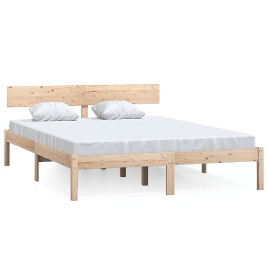 Rama łóżka drewniana 120x190 cm, kolor naturalny Inna marka