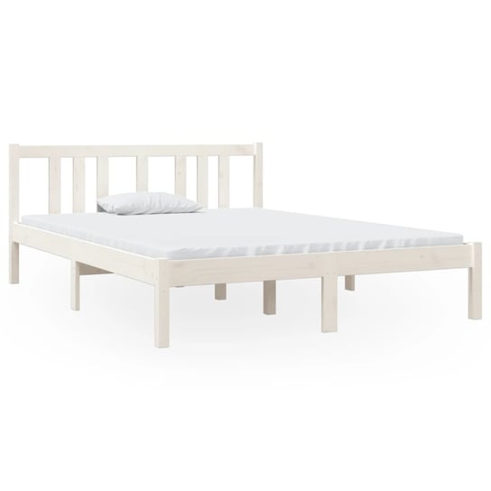 Rama łóżka drewniana 135x190cm biała Inna marka