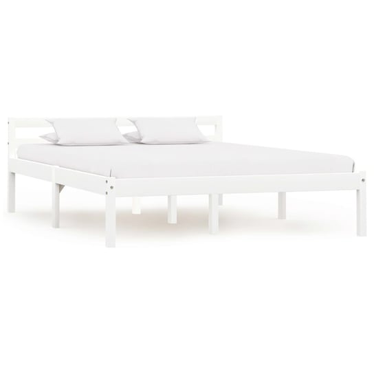 Rama łóżka drewniana 140x200 biała Inna marka