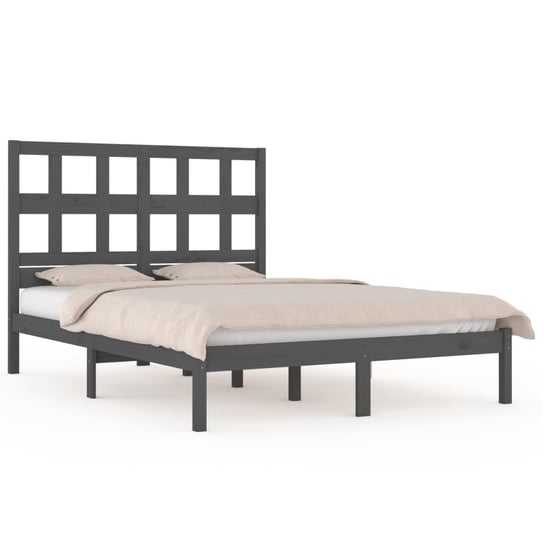 Rama łóżka drewniana 140x200 szara Inna marka