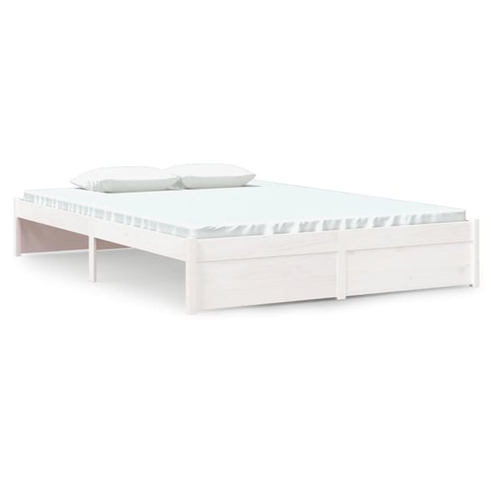 Rama łóżka drewniana 140x200cm biała Inna marka