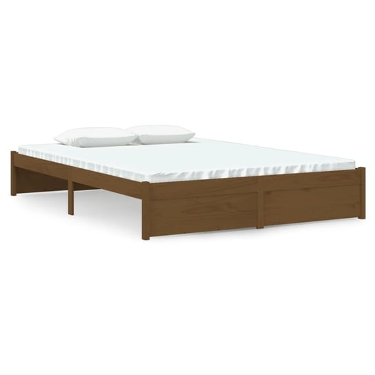 Rama łóżka drewniana 140x200cm, miodowy brąz Inna marka