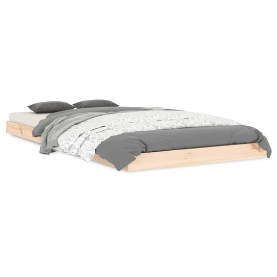 Rama łóżka drewniana 193,5x94x9 cm, lite drewno so Inna marka